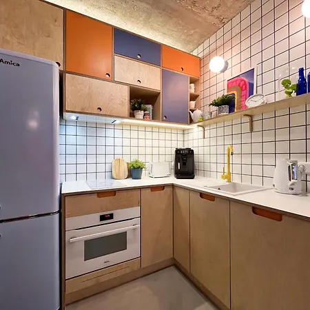 公寓 Funky Vibes - Wyszynskiego 55 - Self Check-in 24h - Free Parking 弗罗茨瓦夫