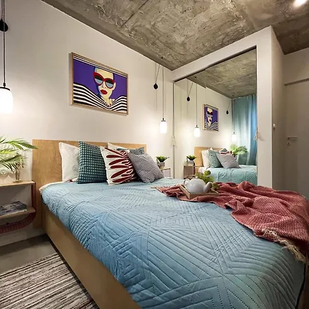 公寓 Funky Vibes - Wyszynskiego 55 - Self Check-in 24h - Free Parking 弗罗茨瓦夫