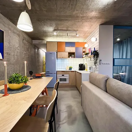 公寓 Funky Vibes - Wyszynskiego 55 - Self Check-in 24h - Free Parking 弗罗茨瓦夫