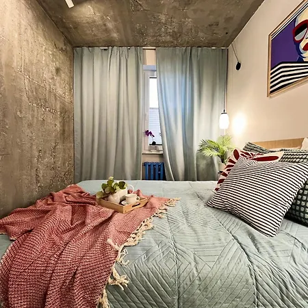 公寓 Funky Vibes - Wyszynskiego 55 - Self Check-in 24h - Free Parking 弗罗茨瓦夫